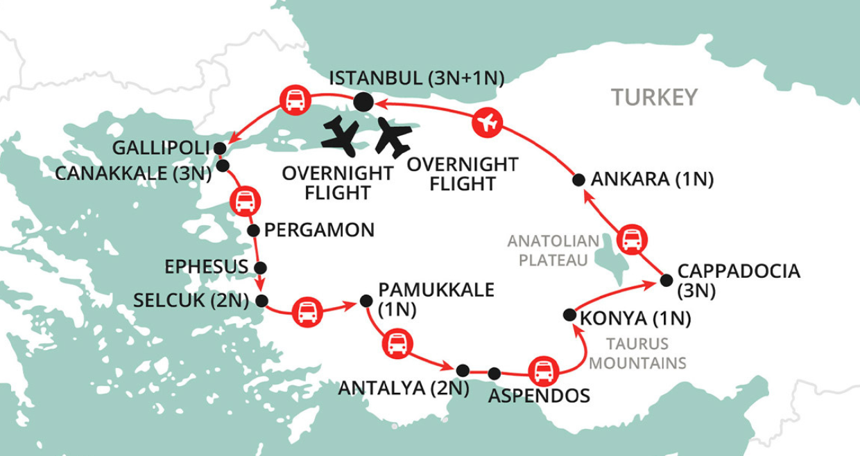 australian tours of turkey